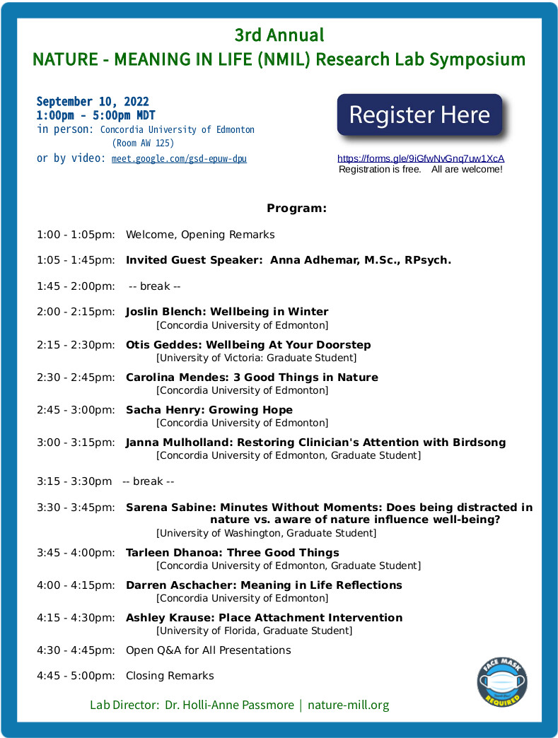 NMIL Research Lab Symposium 2022 poster